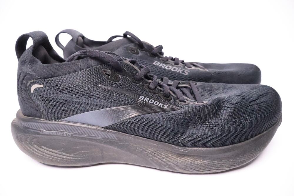Brooks Adrenaline GTS 25 Men's Size 10.5 D Black Athletic Running Shoes #203